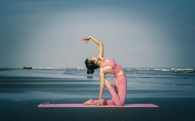 Yoga mat with an ocean view — the wellness orientation that defines the experience at the Hilton Taghazout Bay Beach Resort & Spa